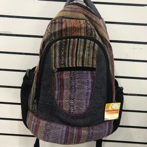 Karma circle U.S.A. hippie Hemp back pack